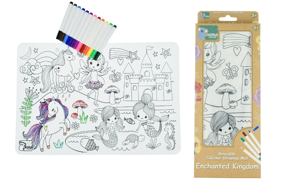 Eleganter - REUSABLE SILICONE DRAWING MAT- ENCHANTED KINGDOM