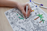 Eleganter - REUSABLE SILICONE DRAWING MAT- DINOSAURS