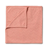 Wilson & Frenchy - Petal Pink Organic Knitted Pointelle Blanket