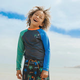 Crywolf - LONG SLEEVE RASH VEST Seaside Colourblock