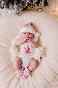 Confetti Kidz - My First Christmas Bodysuit - Pink Santa