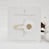 Little Blush Daisy - Crochet Hair Clip - Bloom