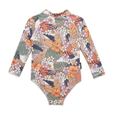 Crywolf - Long Sleeve Swimsuit - Tropical Floral