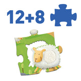 Djeco - Tactile Farm 20pc Giant Puzzle