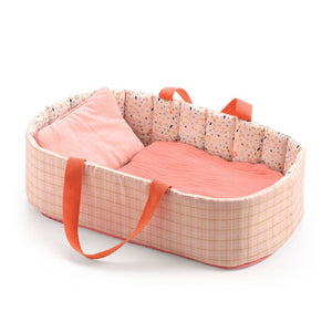 Djeco - Pink Lines Doll Bassinet