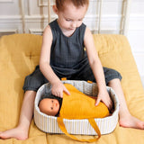 Djeco - Blue Lines Doll Bassinet