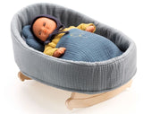 Djeco - Blue Dream Doll Rocking Cradle