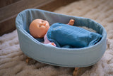 Djeco - Blue Dream Doll Rocking Cradle