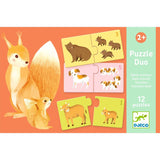 Djeco - Duo Baby Animals 24pc Puzzle