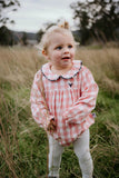 Little Windmill Clothing Co - "RIVER" CHUCKY GINGHAM LONG SLEEVE BUBBLE ROMPER