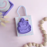Play Sense - Eco Playdough Stamp | Party/Cake/Purple