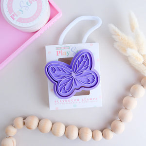 Play Sense - Eco Playdough Stamp - Butterfly 2 - Purple