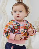 Kapow Kids - Heart Checkerboard Sweater