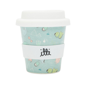 itti - Bamboo Baby Cino Cups + 2 Straws - Dino