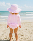 Minihaha - PINK GINGHAM LS SUNSUIT