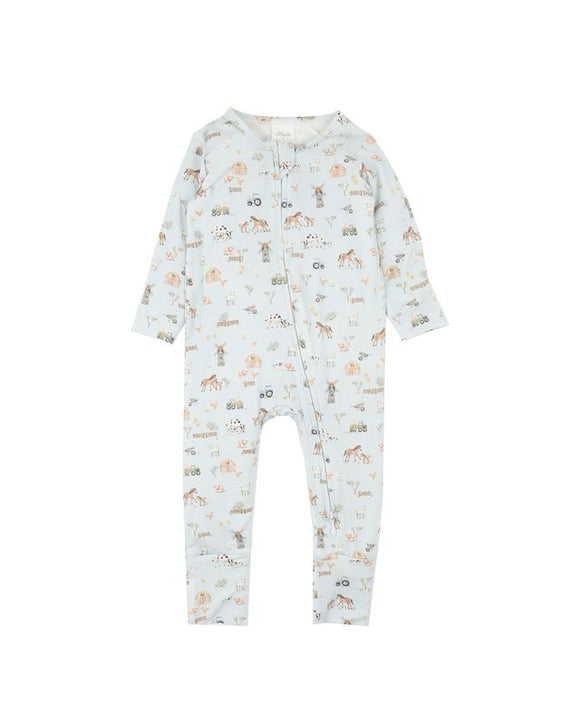 Bebe - 	FARM  ECOCOSY LS ZIPSUIT
