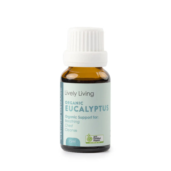 Lively Living - Eucalyptus Organic Essential Oil 15ml