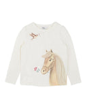 Bebe - WINNIE HORSE ORGANIC LS TEE 3-7 YRS