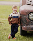 Bebe - JAKE RAGLAN STRIPE KNITTED JUMPER 3-7 YRS