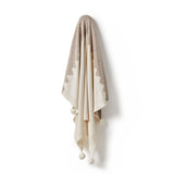 Wilson & Frenchy - Almond Fleck Knitted Jacquard Blanket