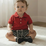 Love Henry - Baby Boys Sonny Short - Navy Check