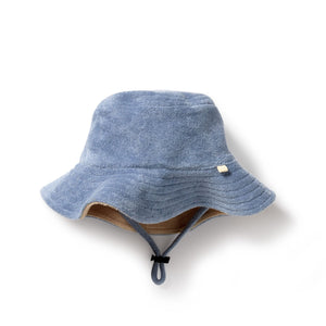 Wilson & Frenchy - Dusty Blue Organic Terry Sun Hat