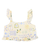 Fox & Finch - PICCOLINA SHIRRED FRILL TOP