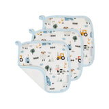 All4Ella - Wash Cloth 3pk - Barnyard