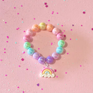 Sweet As Sugar - Beaded Bracelet Matching Princess Beaded Necklace