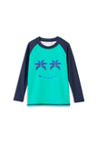 Milky - Boys - Green Panel Rash Vest