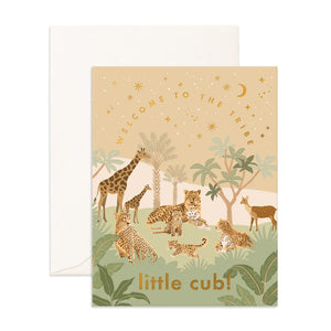 Fox & Fallow - 'Welcome Little Cub ' Greeting Card