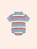 Huxbaby - Vintage Stripe Hux Polo Romper