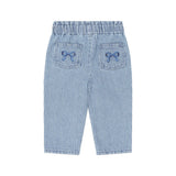 Huxbaby - Vintage Bow Paperbag Denim Pant