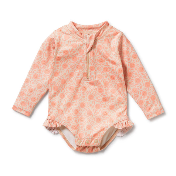 Wilson & Frenchy - Amelie Floral Long Sleeve Swimsuit