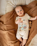 Bebe - VAN CAMP SCENE SS ROMPER