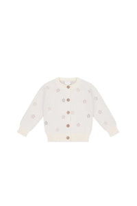 Jamie Kay - Harper Cardigan - Fifi Egret Jacquard