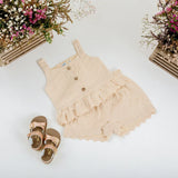 Indigo & Lellow - Charlotte Broderie Top - Cream