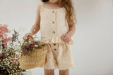 Indigo & Lellow - Charlotte Broderie Top - Cream