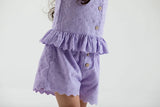 Indigo & Lellow - Charlotte Broderie Top - Purple