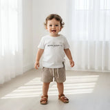 Love Henry - Baby Boys Sonny Short - Brown Gingham