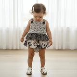 Love Henry - Baby Girls Frilly Playsuit - Meadow Florals