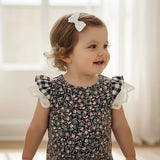 Love Henry - Baby Girls Knit Romper - Vintage Posy
