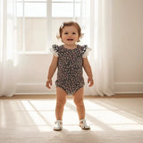 Love Henry - Baby Girls Knit Romper - Vintage Posy