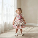Love Henry - Baby Girls Frilly Pilcher Skirt - Pretty Blossom