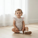 Love Henry - Baby Girls Knit Romper - Petite Floral