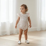 Love Henry - Baby Girls Knit Romper - Petite Floral