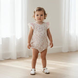 Love Henry - Baby Girls Knit Romper - Petite Floral