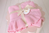 Confetti Kidz - Frilly Knit Blanket | Cotton Candy