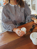 LJC - Birdie Shirt - Cotton - Navy Gingham