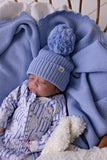 Confetti Kidz - Baby Knit Beanie | Cloud Blue - (0-6mnths)